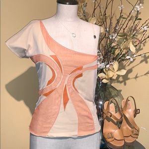 Versace one of a kind piece. One shoulder top